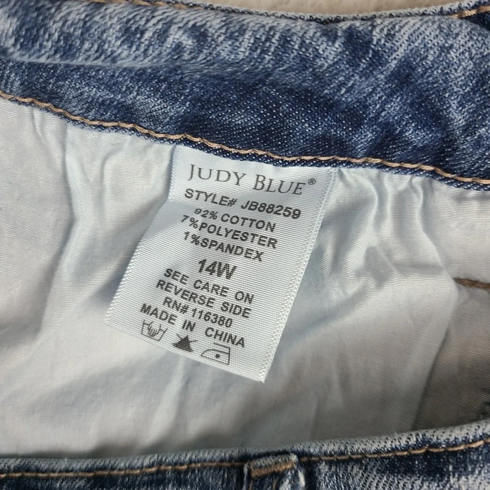 Judy Blue Jeans Womens 14W Blue Skinny Jegging Medium Wash Denim JB88259